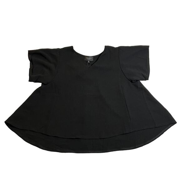 Romeo & Juliet Couture V-Neck Flowy A-Line Blouse Size Small NEW Minimalist - Picture 1 of 8